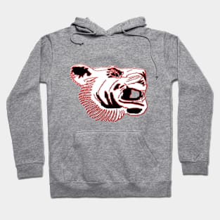 Chinese Tiger Head pixel art Hoodie